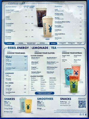 Dutch Bros Coffee Menu