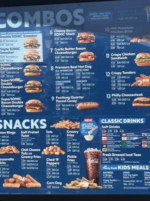 Sonic Lunch Menu
