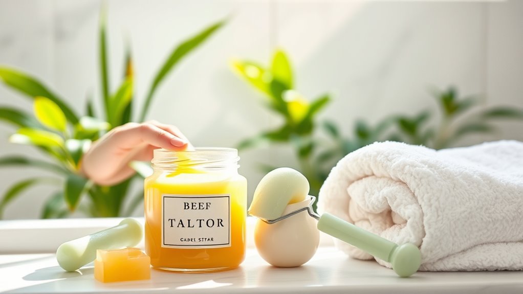 apply beef tallow topically