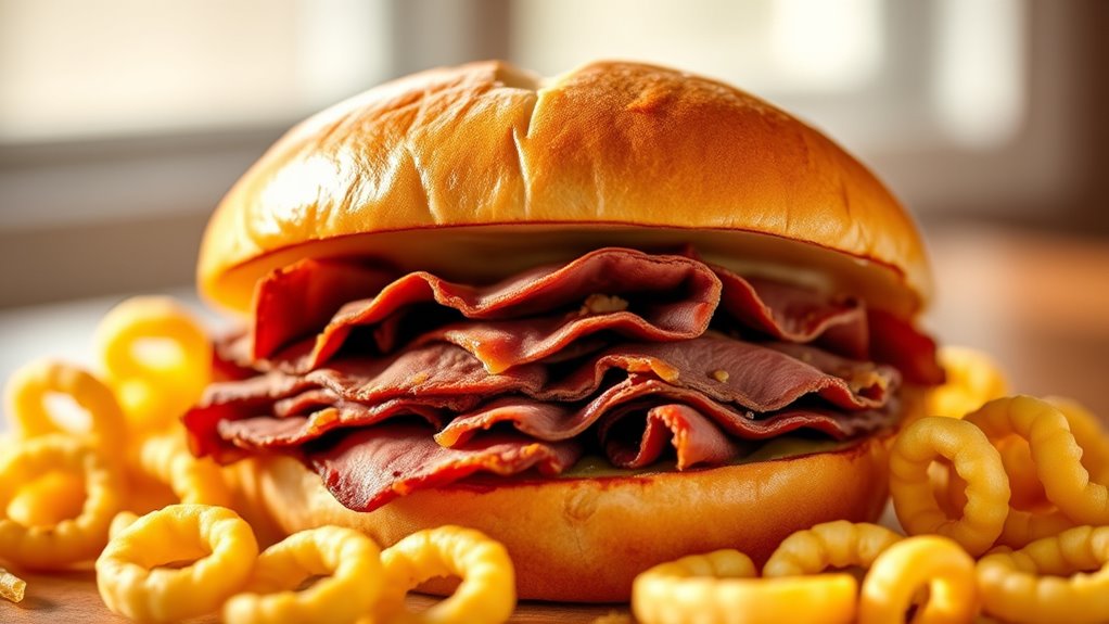 arby s roast beef calories