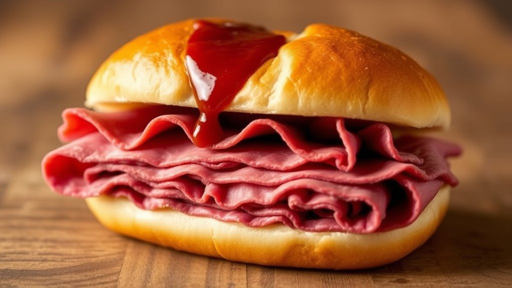 arby s roast beef calories