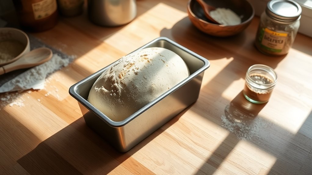 bake sourdough in loaf
