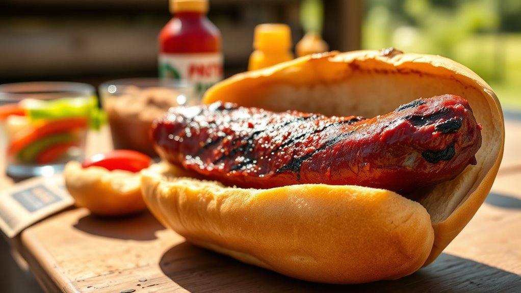 beef hot dog protein content