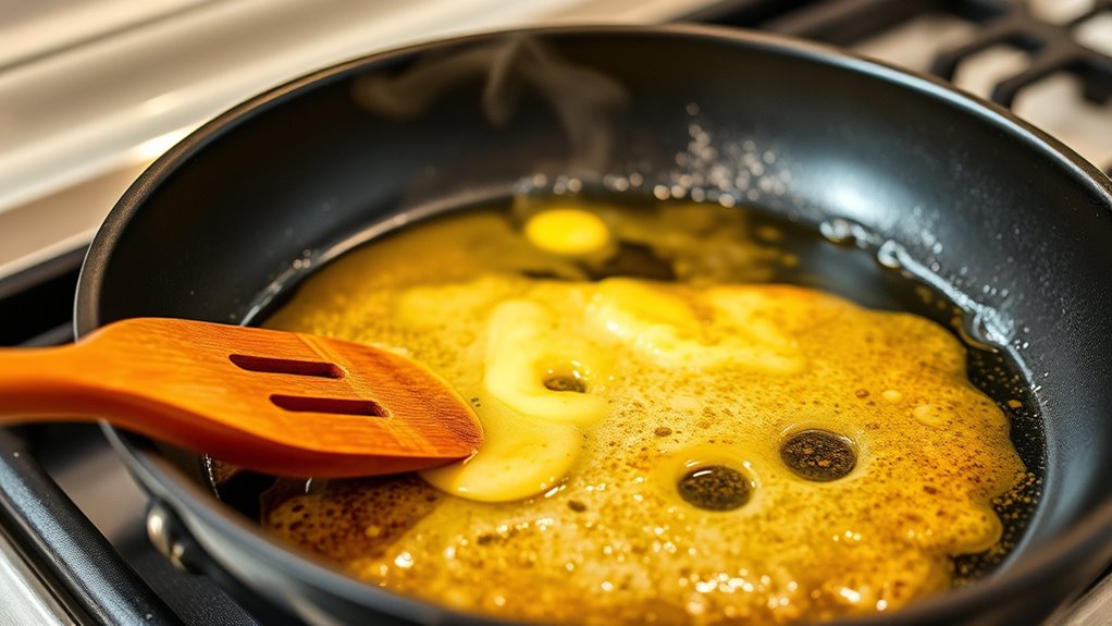 burning butter in nonstick
