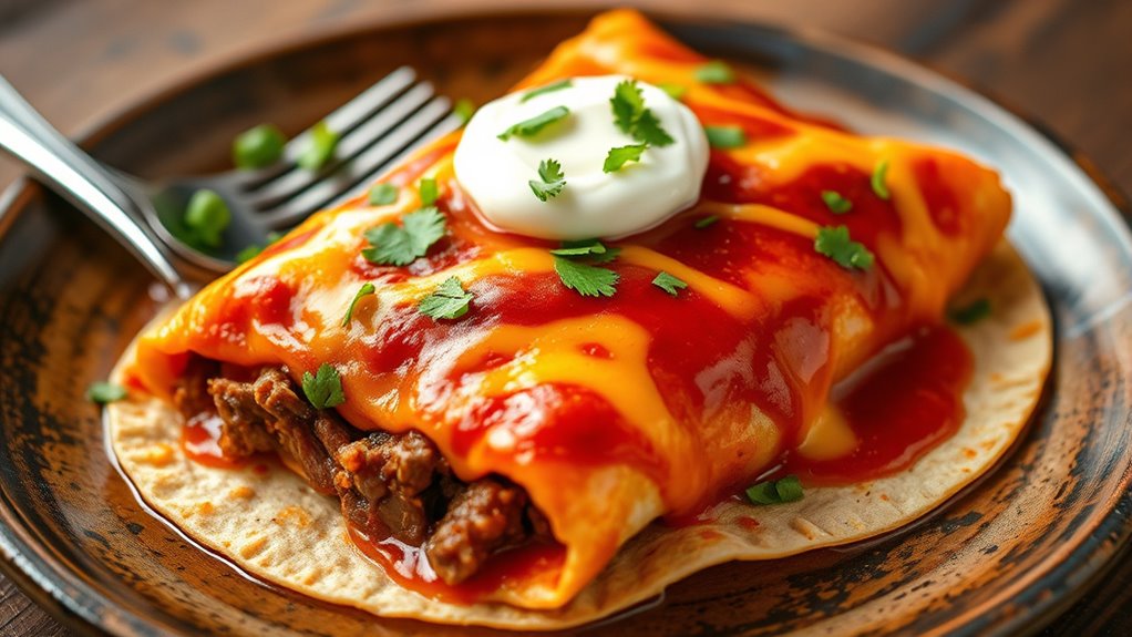 calorie count in enchiladas