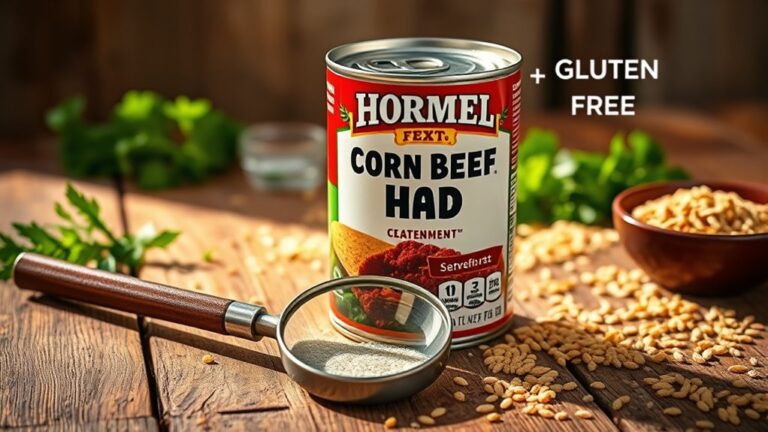 check ingredients for gluten