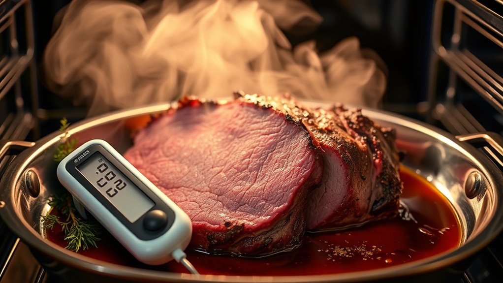 check tenderness with thermometer