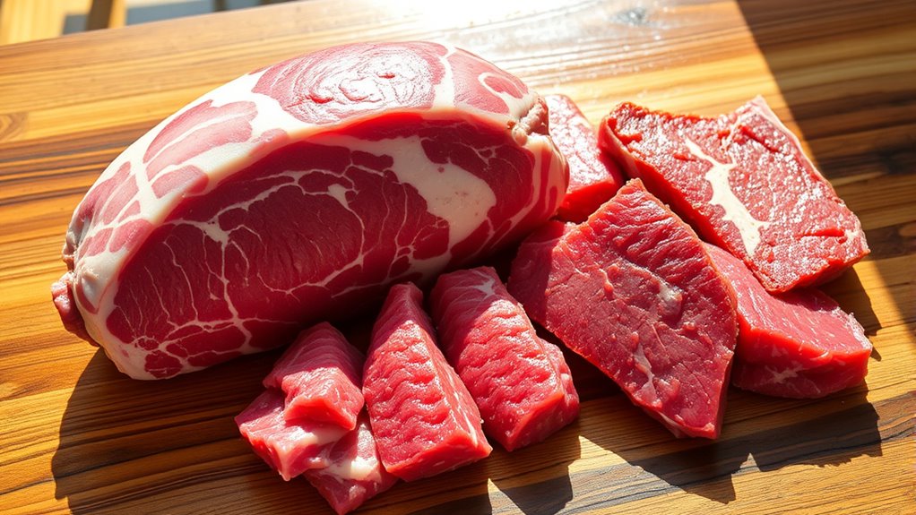 compare pork and beef