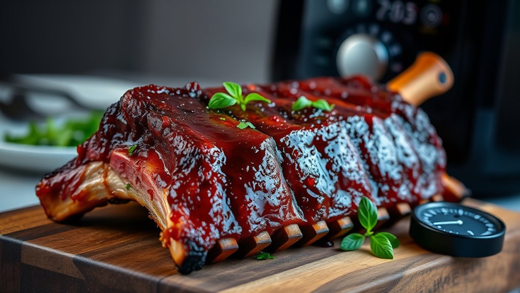 cook ribs at 320 f