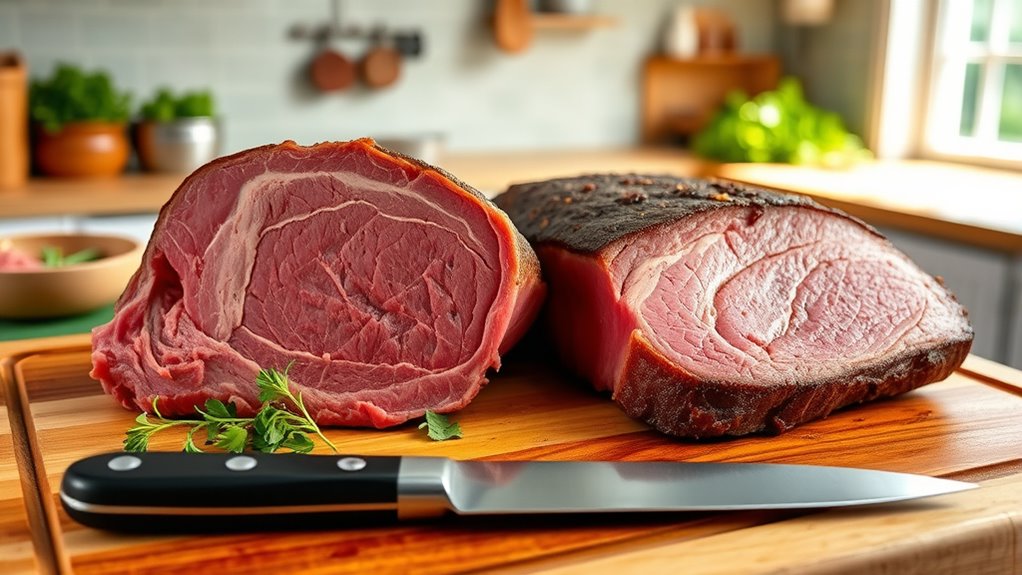 cow chest muscle fibers