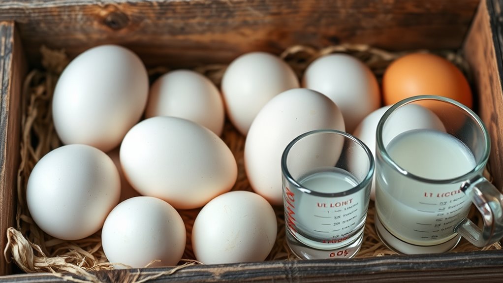 egg white size variations