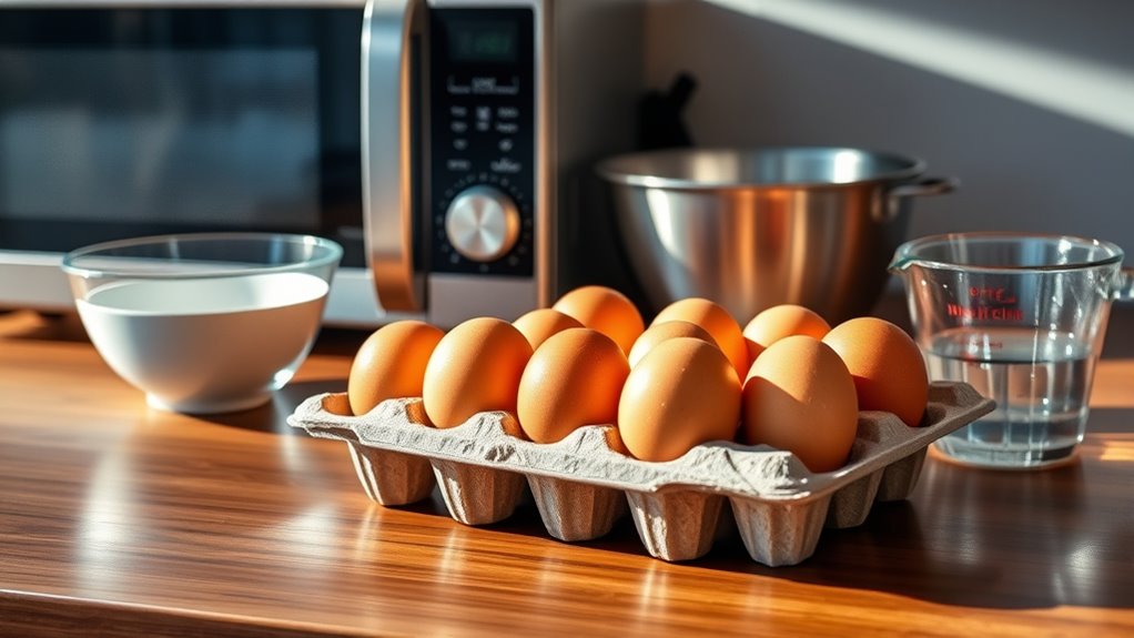 gather eggs and water