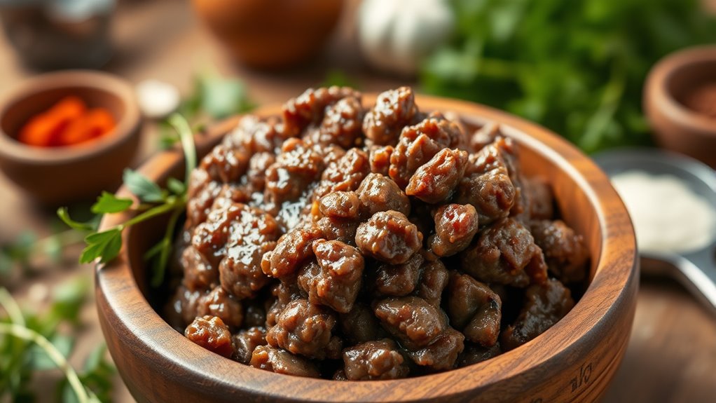 ground beef calorie comparison