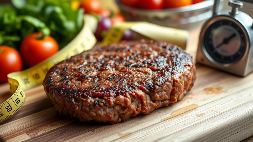 ground beef calorie information