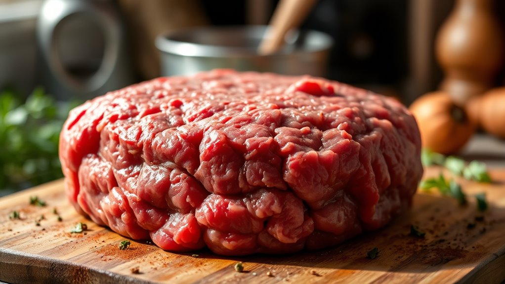 ground beef calorie variations