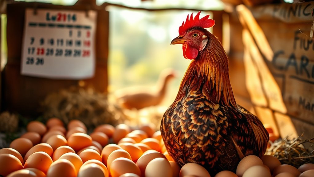 hens egg laying timeline