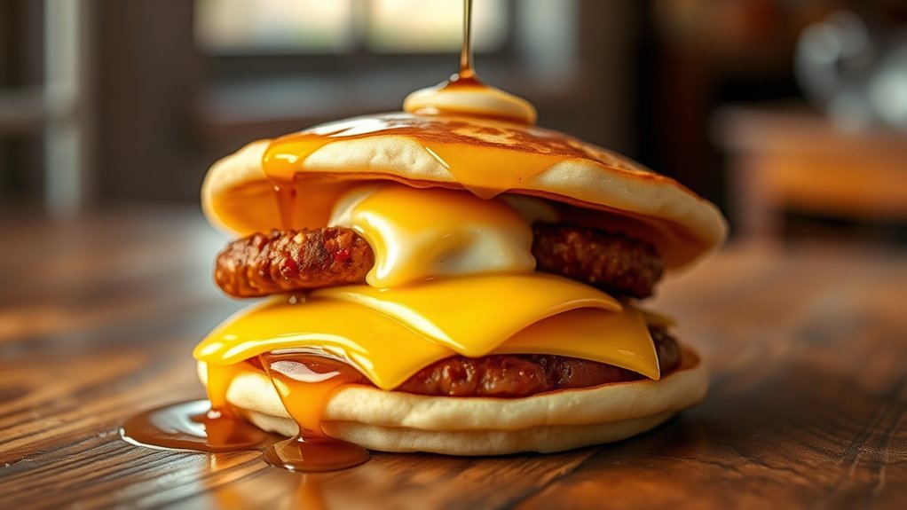 high calorie mcgriddle breakfast