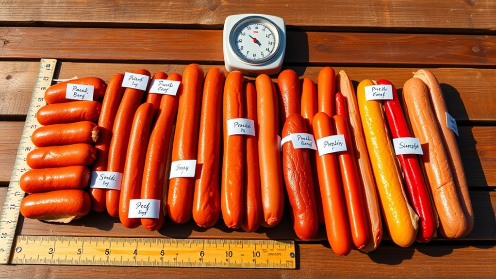 hot dog protein content