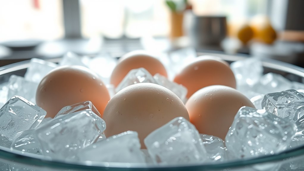 ice bath for perfect peeling