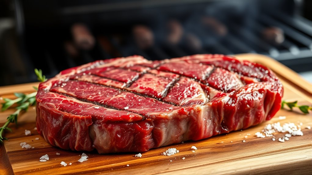 juicy flavorful marbled steak