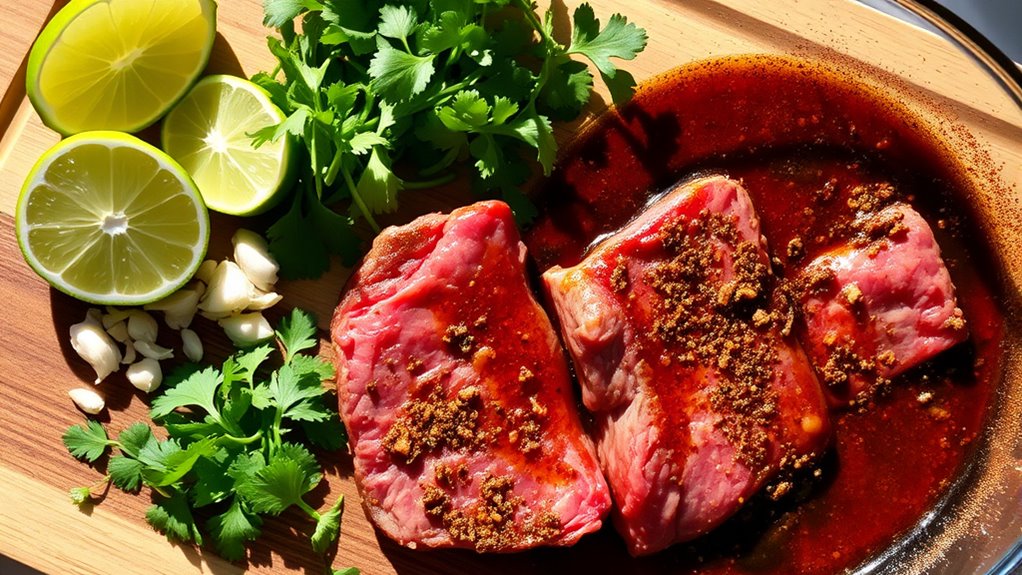 marinate with flavorful ingredients