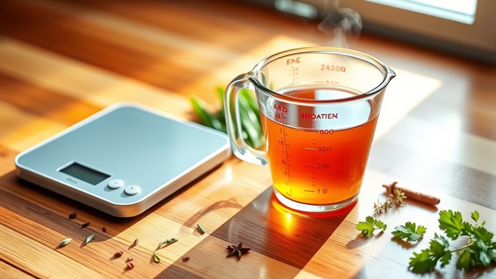 measure broth precisely accurately