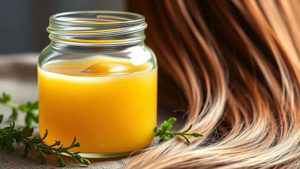 nourishes hair with tallow