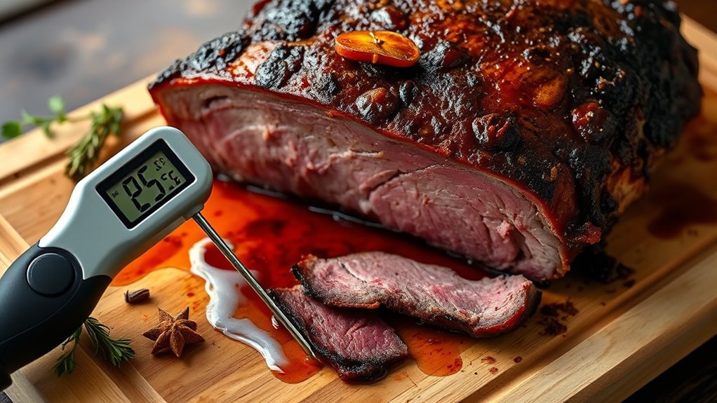 optimal brisket tenderness temperature