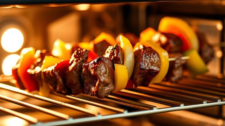 oven cooked beef kabob timing