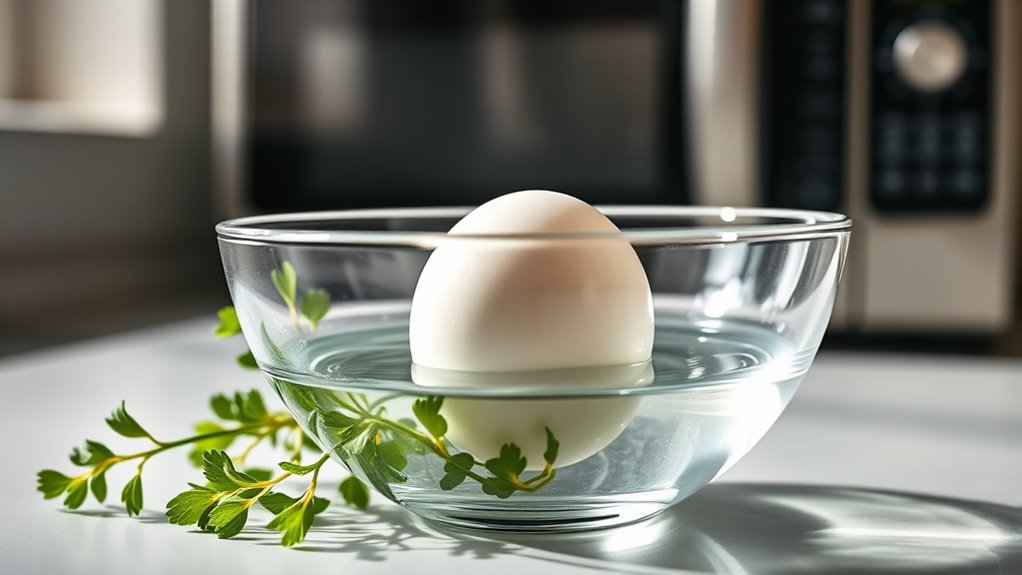 pierce egg to prevent cracks