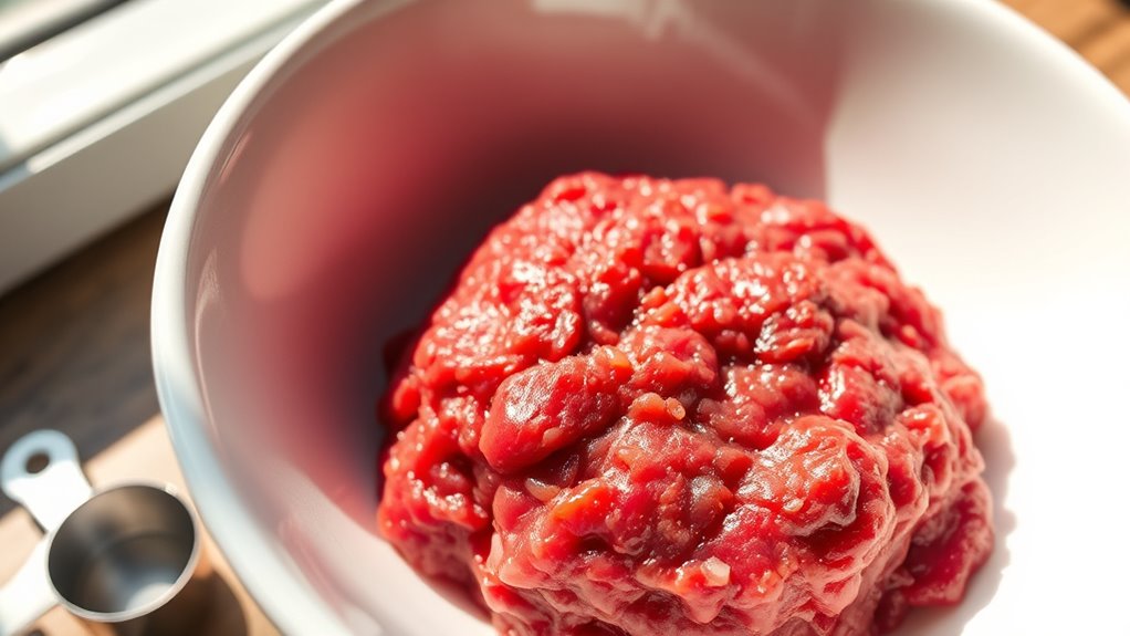 protein content in ground beef