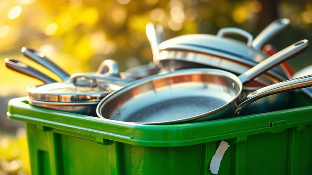 recycle cooking pans properly