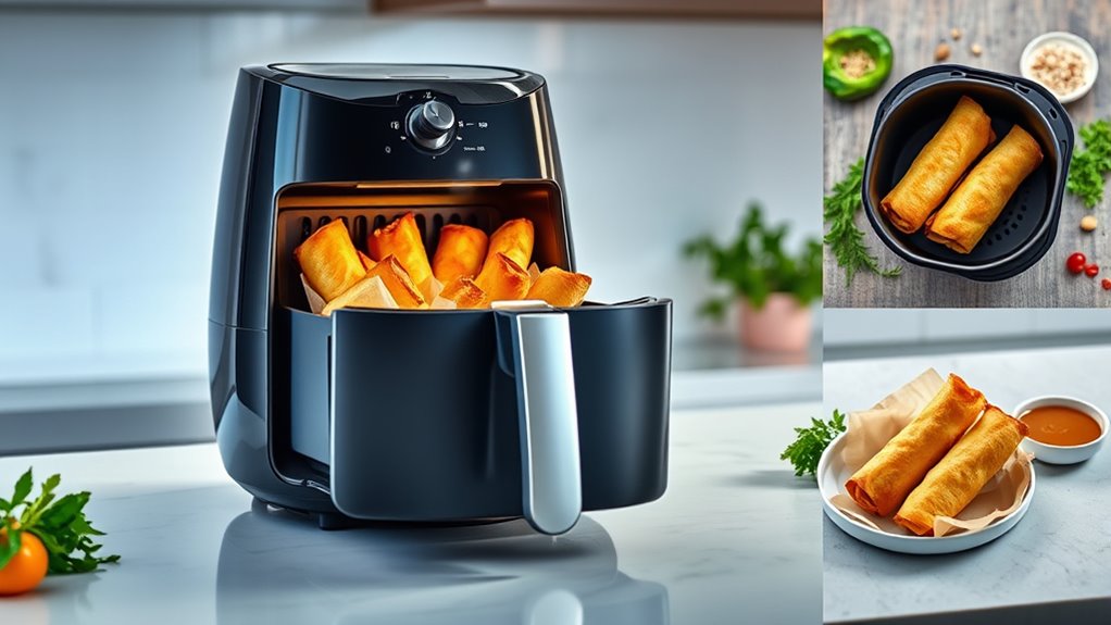 reheat egg rolls air fryer