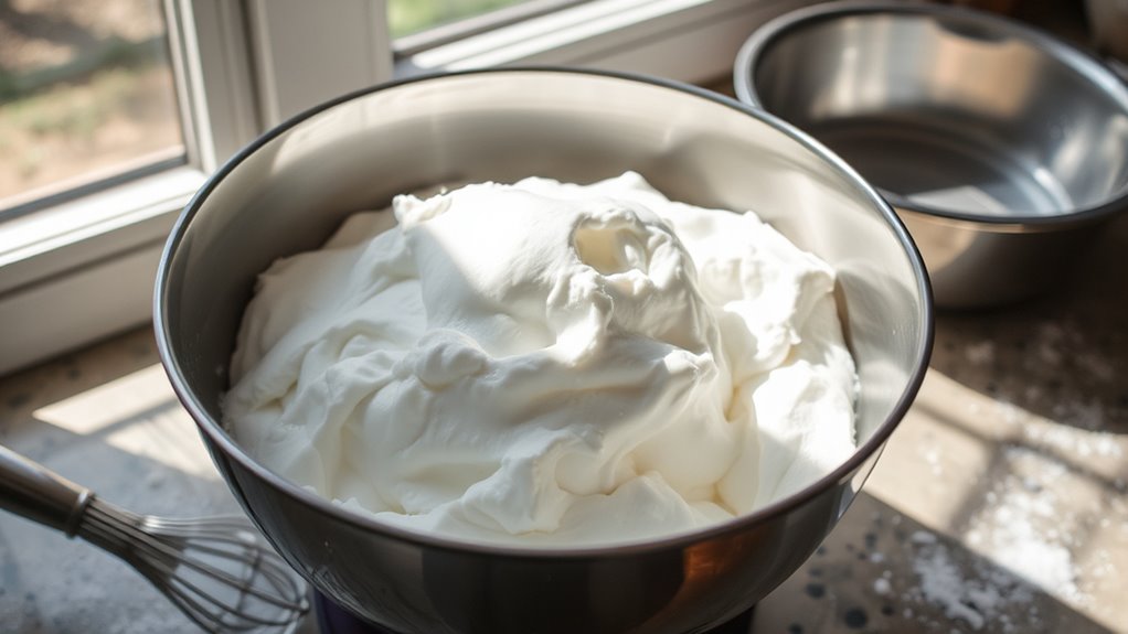 room temperature whites stabilize peaks