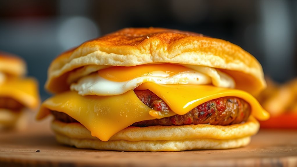 sausage egg cheese calories