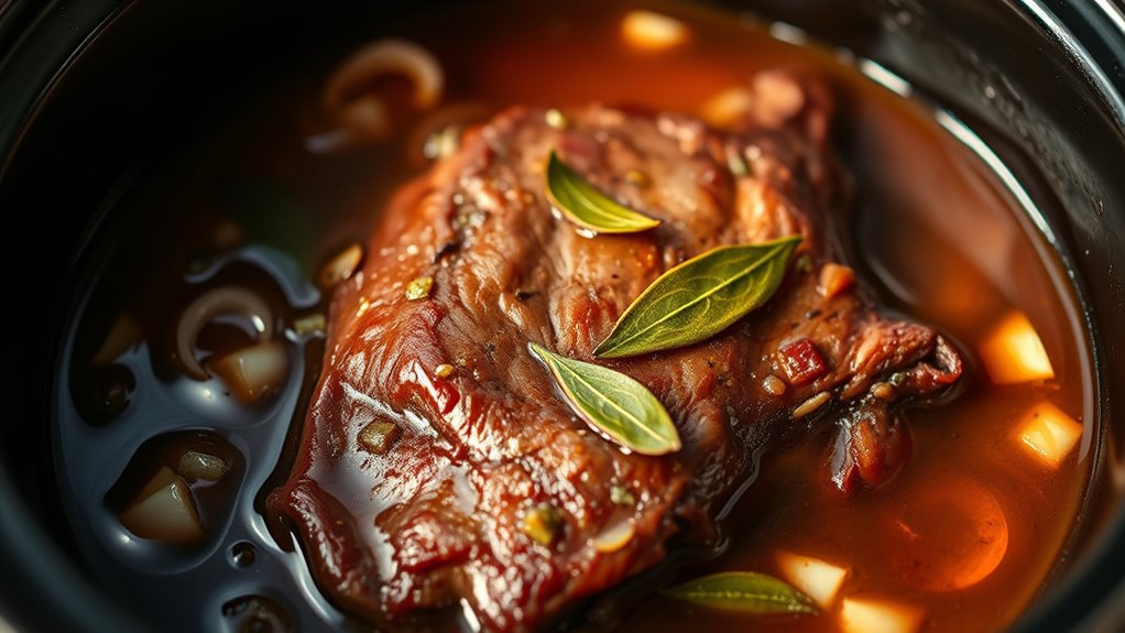 seasoned slow cooked beef tongue