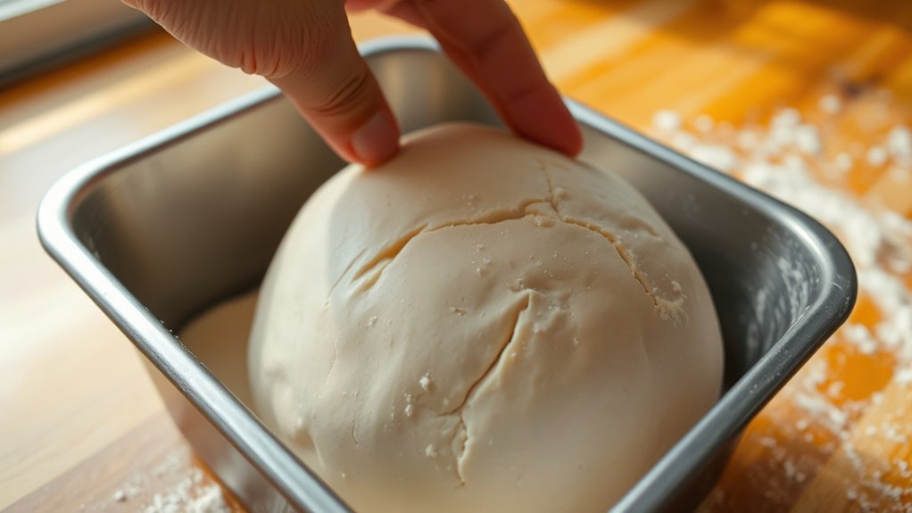 shape dough securely in pan