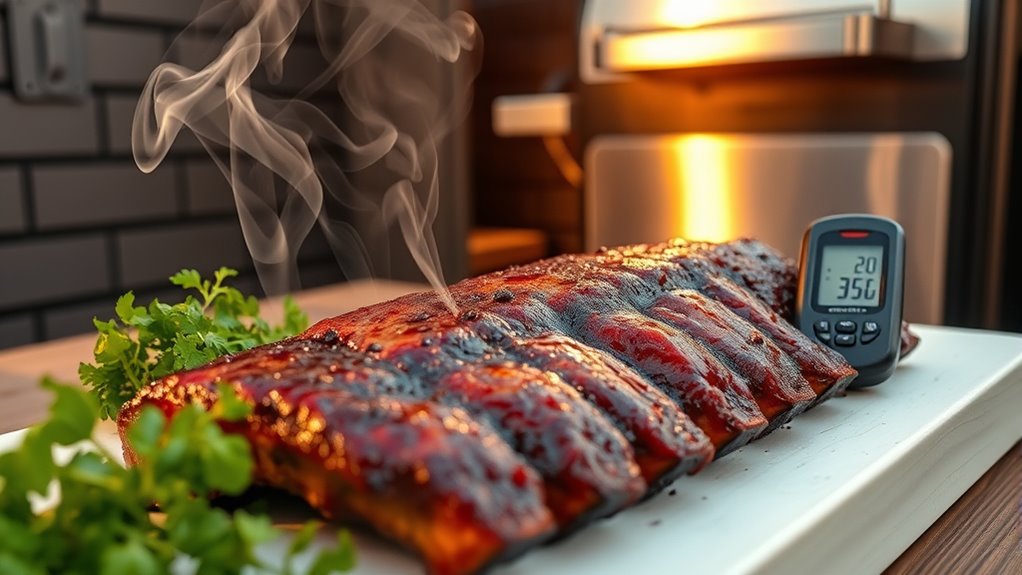 smoke beef ribs evenly