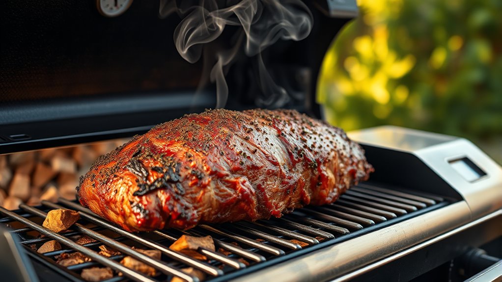 smoke brisket in electric smoker