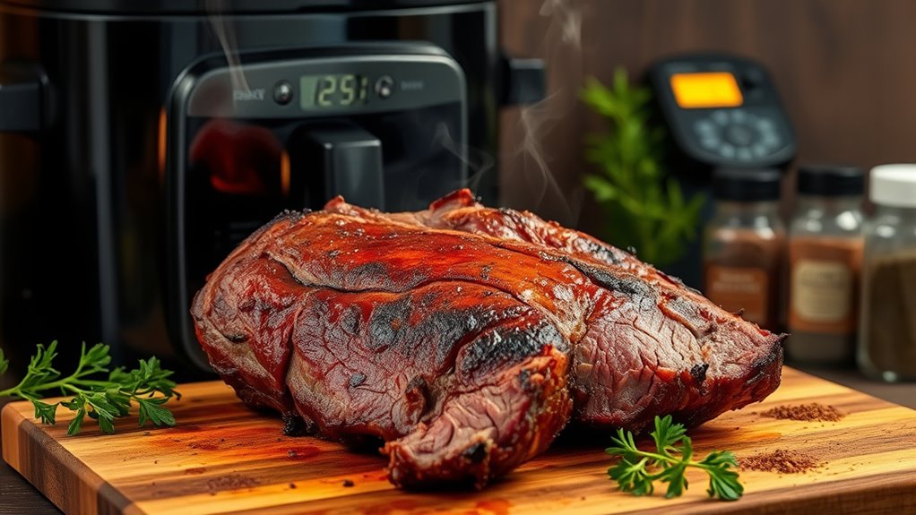 smoke brisket with precision