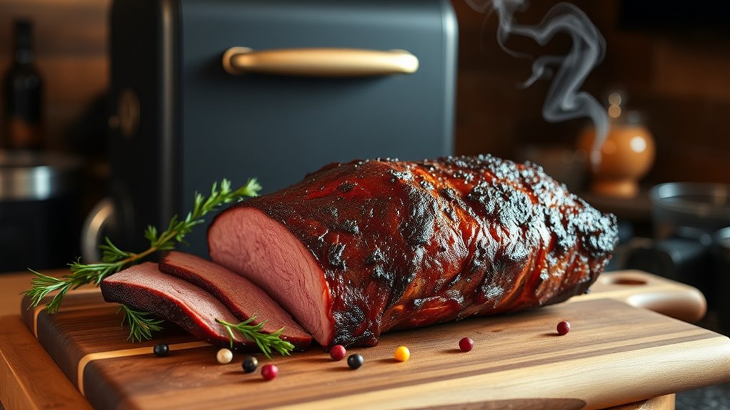 smoke corned beef four hours