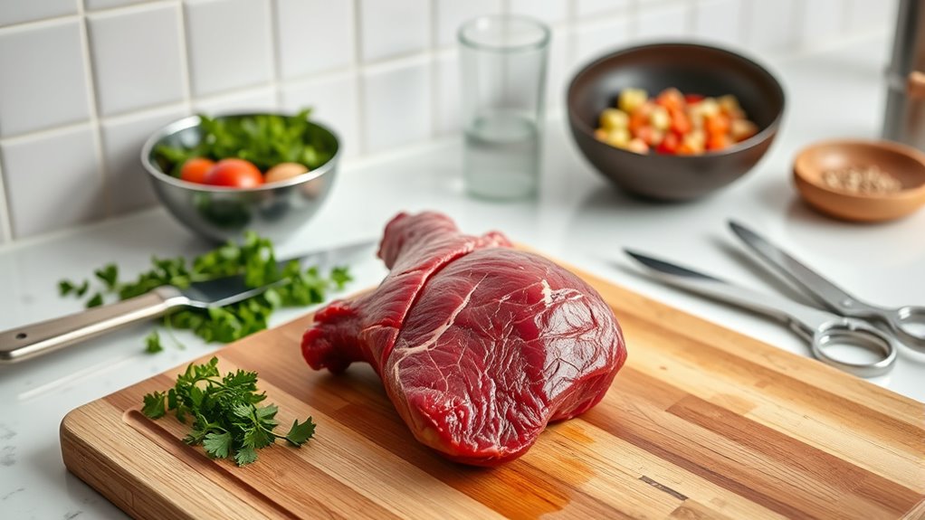 thoroughly clean and trim