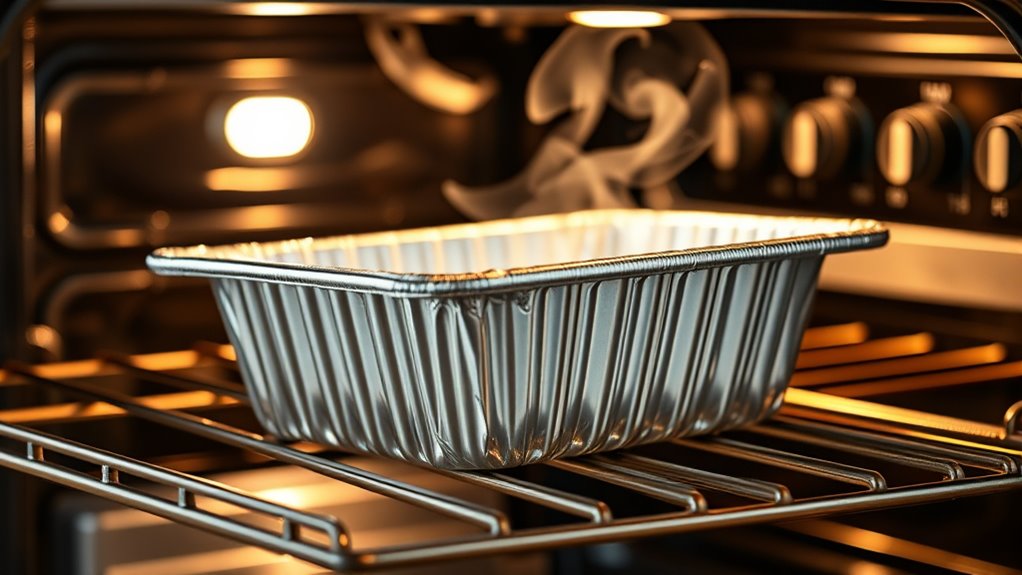 use foil pans safely directly
