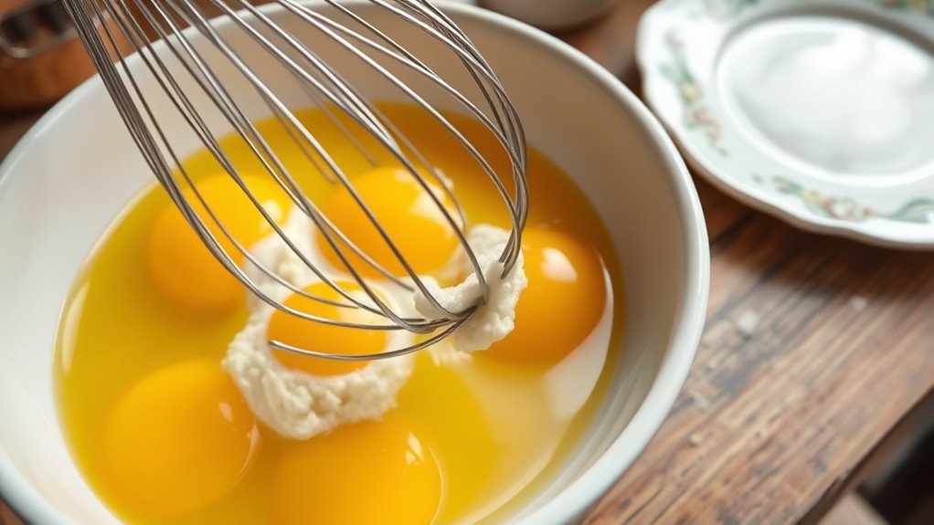 whisk rest air incorporation